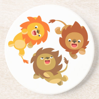Posavasos De Arenisca Una montaña rusa de leones sin peso y sin peso
