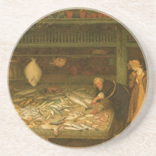 Posavasos De Arenisca Una pescadería de Frederick Walker