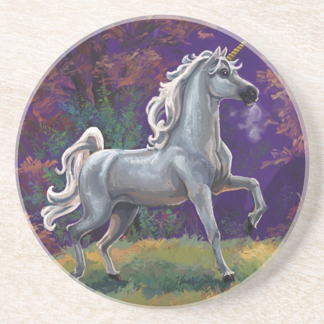 Posavasos De Arenisca Unicorn Glade (Frente)