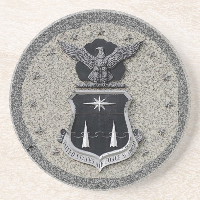 Posavasos De Arenisca USAFA - escudo (Frente)
