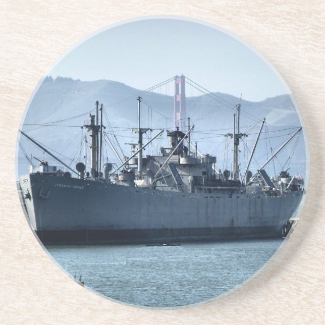 Posavasos De Arenisca USS Jeremiah O'Brien (Frente)