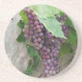 Posavasos De Arenisca Uvas Moradas en la Vid