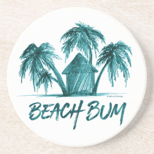 Posavasos De Arenisca Vagabundo de la Playa