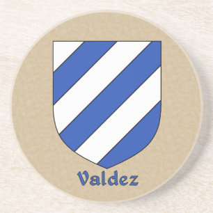 Posavasos De Arenisca Valdez Heraldic Shield