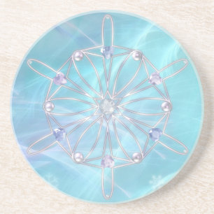 Posavasos De Arenisca Vals de la montaña rusa de copas de nieve