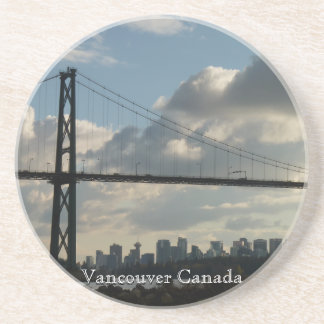 Posavasos De Arenisca Vancouver Souvenir Cosmas Lions Gate Cityscape