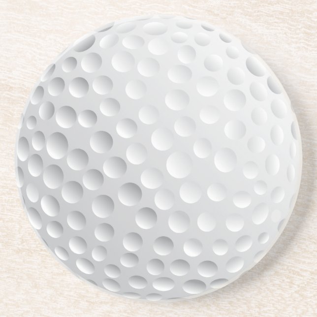 Posavasos De Arenisca vector gráfico de pelota de golf (Frente)