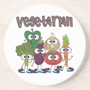 Posavasos De Arenisca Vegetariano