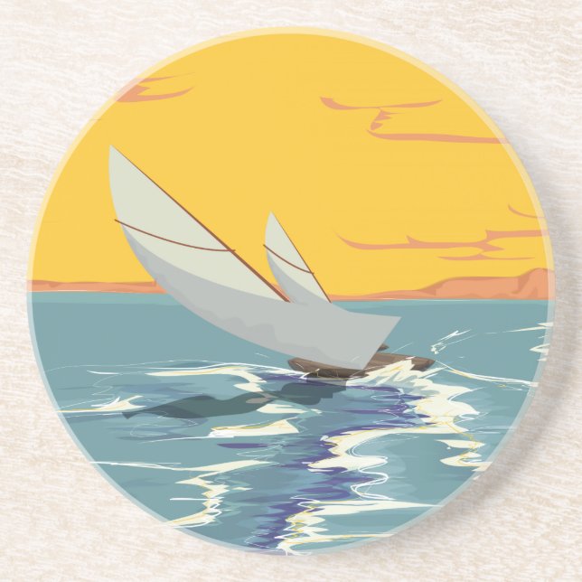 Posavasos De Arenisca Vela (Frente)