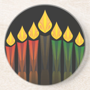Posavasos De Arenisca velas de kwanzaa