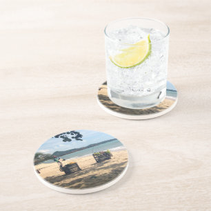 Posavasos De Arenisca Vendedores de playa... Playa Lamai, isla Koh Samui