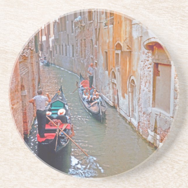 Posavasos De Arenisca Venecia - gondolero (Frente)