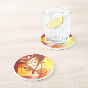 Posavasos De Arenisca Venice Violinist Coaster