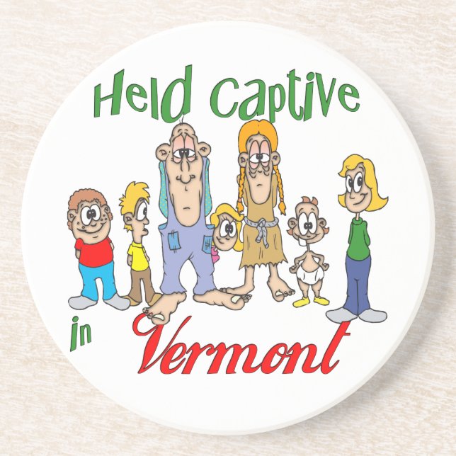 Posavasos De Arenisca Vermont Funny Trailer Park Sandstone Coaster (Frente)