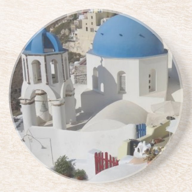 Posavasos De Arenisca Viajes de Mykonos Grecia (Frente)
