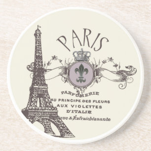 Posavasos De Arenisca Viejo París Romance... montaña rusa