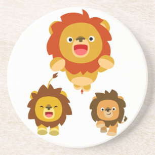 Posavasos De Arenisca '¡¡Viene!!!" Monstruo de leones Personalizado de t