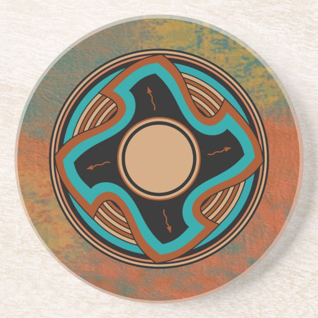 Posavasos De Arenisca Vientos de Apache (Frente)
