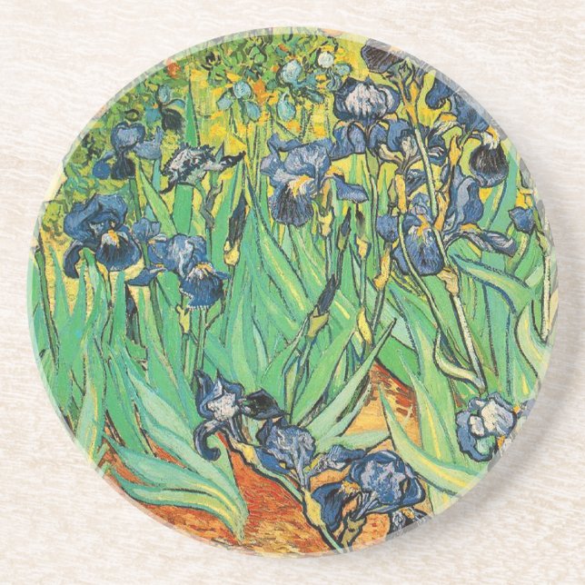 Posavasos De Arenisca Vincent van Gogh, Irises (Frente)