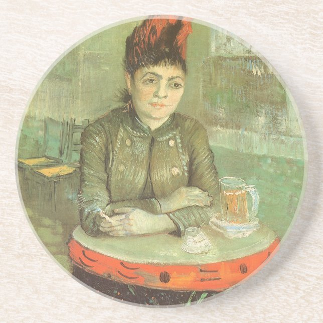 Posavasos De Arenisca Vincent van Gogh - Retrato de Agostina Segatori (Frente)