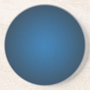 Posavasos De Arenisca Viñeta azul-negro granulada