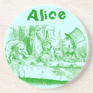 Posavasos De Arenisca Vintage Alicia en el País de las Maravillas