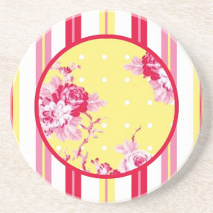 Posavasos De Arenisca Vintage Cottage Coaster