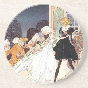 Posavasos De Arenisca Vintage Doce Princesas Bailarinas por Kay Nielsen