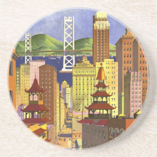 Posavasos De Arenisca Vintage San Francisco