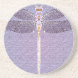 Posavasos De Arenisca Violet Dragonfly