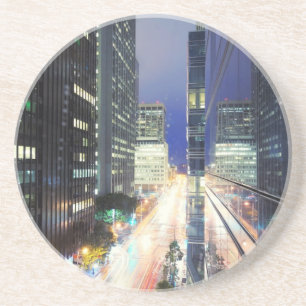 Posavasos De Arenisca Vista de los edificios de oficina del distrito