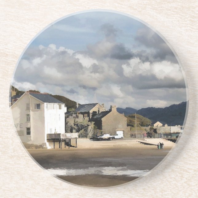 POSAVASOS DE ARENISCA VISTAS DE GALES (Frente)