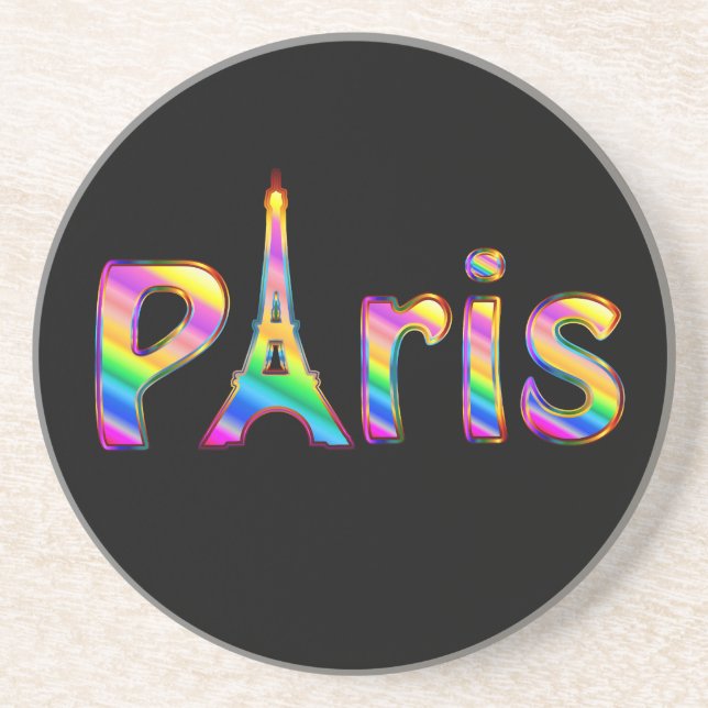 Posavasos De Arenisca Vivid Paris (Frente)