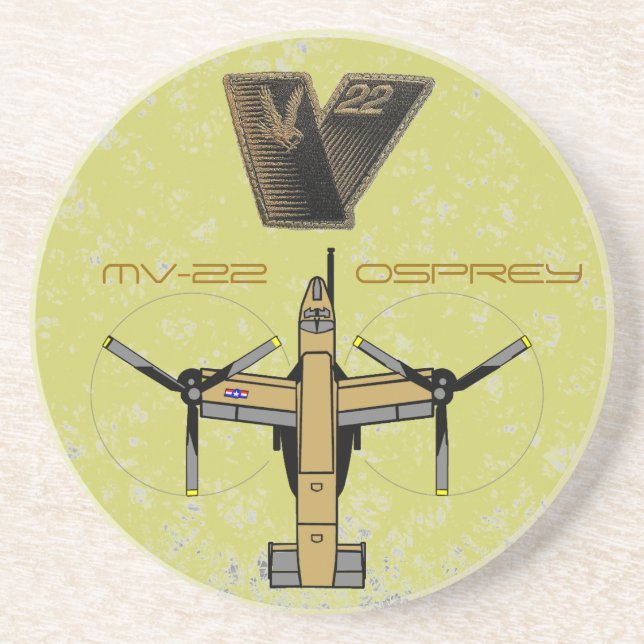 POSAVASOS DE ARENISCA VM-22 OSPREY (Frente)