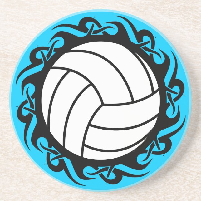 Posavasos De Arenisca voleibol tribal (Frente)