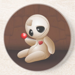 Posavasos De Arenisca Voodoo Doll Personalizado enamorado