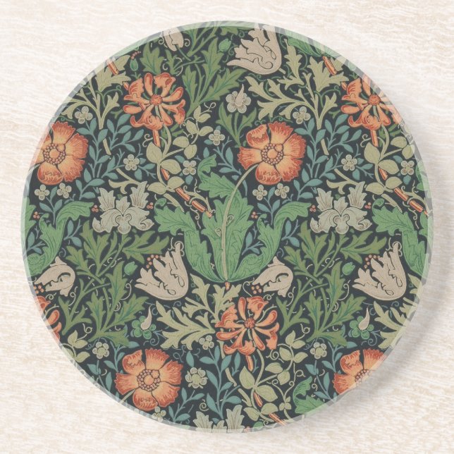 Posavasos De Arenisca William Morris Compton Wallpaper Classic (Frente)