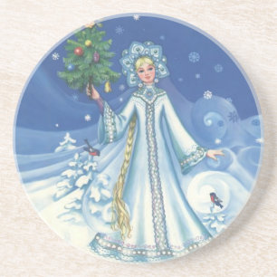Posavasos De Arenisca Winter Magic