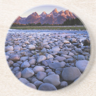 Posavasos De Arenisca Wyoming, Parque Nacional Teton, río Snake