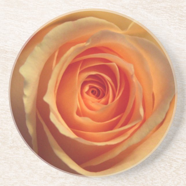 Posavasos De Arenisca Yellow Rose Coaster (Frente)
