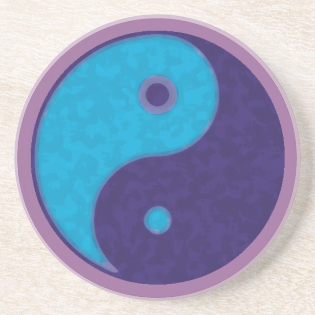 Posavasos De Arenisca yin yang zen meditation tao (Frente)
