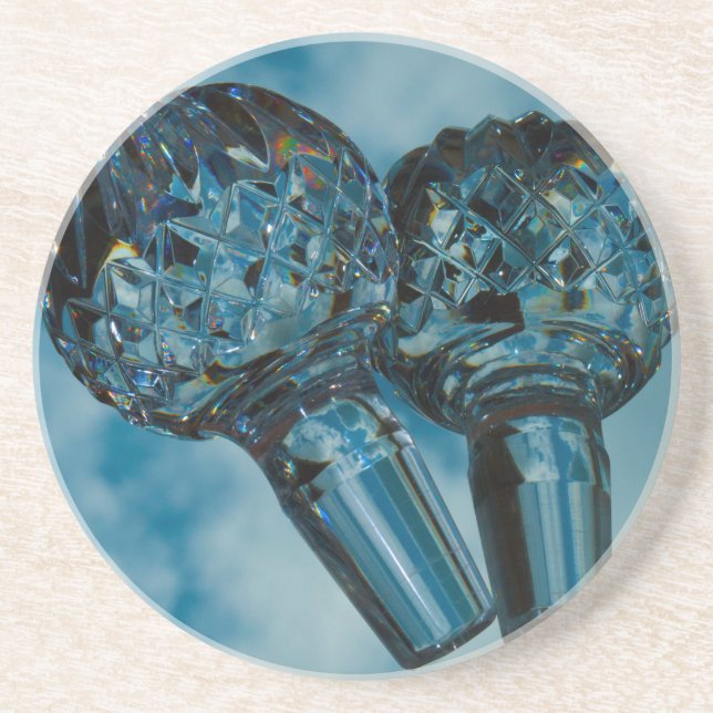 Posavasos De Arenisca Yonder to Crystal Blue Skies (Frente)