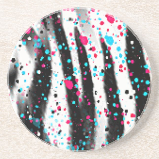 Posavasos De Arenisca Zebra (Frente)