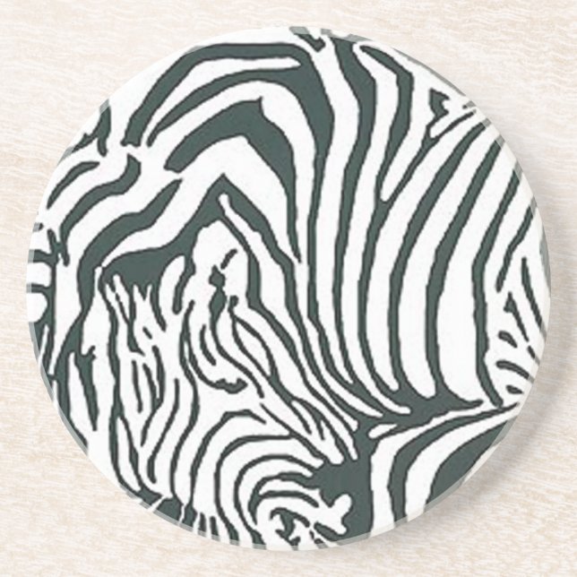 Posavasos De Arenisca Zebra Coaster (Frente)