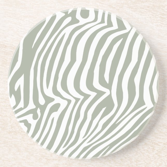 Posavasos De Arenisca Zebra skin pattern (Frente)
