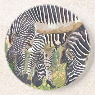 POSAVASOS DE ARENISCA ZEBRAS