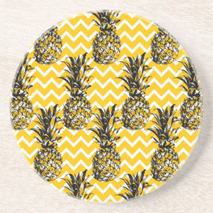 Posavasos De Arenisca Zigzags de piña