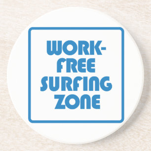 Posavasos De Arenisca Zona de Surfing libre de trabajo