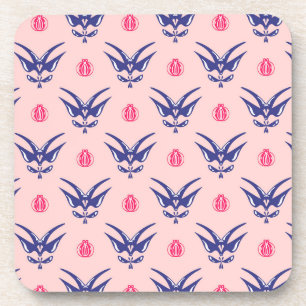 Posavasos de Bebida Blue Swallow & Pink Heart