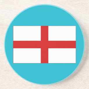 Posavasos de bebida con bandera inglesa